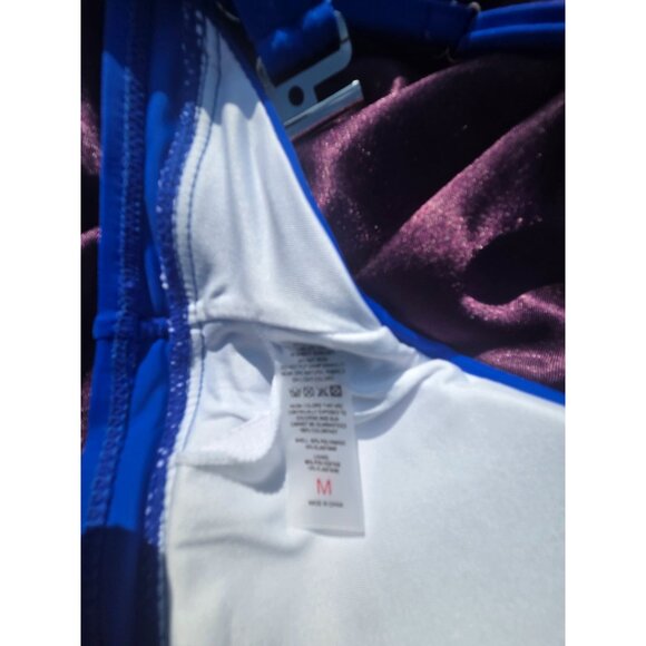 Herseas Blue Bikini Set With Ruched Top & Adjustable Straps*Medium *NWT - Picture 10 of 10